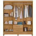 Ver imagem 2 de Guarda Roupa Casal Panamá 6 Portas Freijó Moval