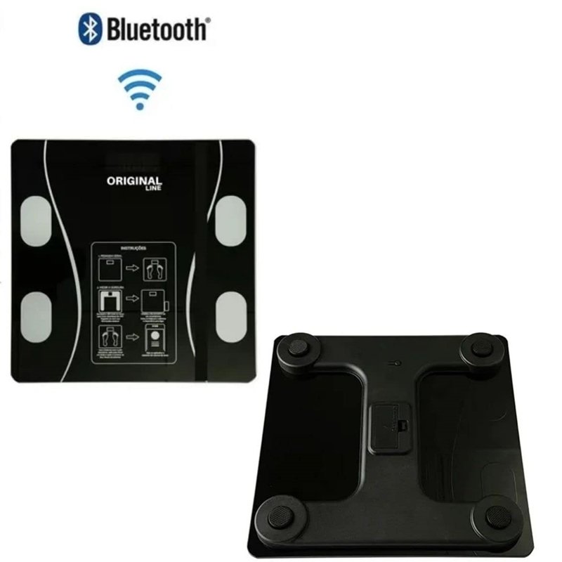 Balança Digital Corporal Bioimpedância Bluetooth App - 4