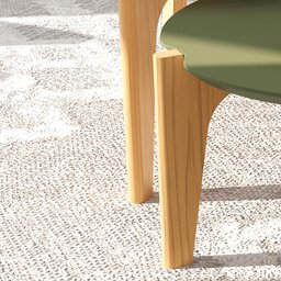 Mesa de Centro Sala de Estar Florida 1,05m Verde Floresta/freijó - Lukaliam Móveis - 4