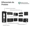 Ver imagem 4 de Armário de Cozinha Completa de Canto 465 cm Suspenso Preto Nice Madesa 10