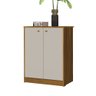 Conjunto Escrivaninha Balcão Office Multiuso Off White Freijó - 2
