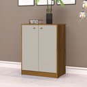 Ver imagem 3 de Conjunto Escrivaninha Balcão Office Multiuso Off White Freijó