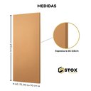 Ver imagem 3 de Folha de Porta Madeira 90x210 Pintura Laca Acetinada:curupixá