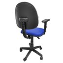 Ver imagem 3 de Cadeira Executiva Giratória Para Escritório Braço Digitador Com Regulagem de Altura Courvin Azul