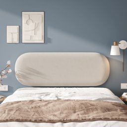 Painel Cabeceira Amaú de Parede Veludo Kit Montagem Incluso - 4