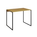 Ver imagem 1 de Mesa para Escritório Industrial Base Ferro Preto Tampo Mdp Canela 90x50