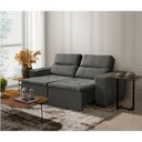 Ver imagem 1 de Sofá Modular 3 Lugares Búzios 195cm com Molas, Retrátil e Reclinável com Tecido Veludo Nobre Sofatec