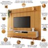 Rack para Sala Erah com Painel para Tv Ripado 86 Pol Wise B01 Off White Cinamomo - Lyam Decor - 3
