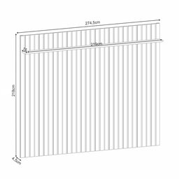 Rack para Sala Erah com Painel para Tv Ripado 86 Pol Wise B01 Off White Cinamomo - Lyam Decor - 5