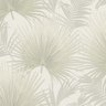 Papel de Parede Importado Vinílico Lavável Textura Folhas Palmeira Tropical Bege - 1