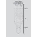 Ver imagem 5 de Luminária Pendente de Cristal Base de Inox 30cm de Diâmetro:1,20m/bivolt