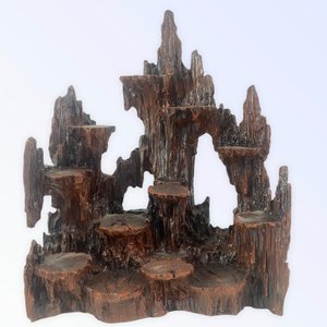 Escultura 30AX23LX14C Congá p/12 Orixás 10 cm Marrom Resina