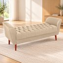 Ver imagem 2 de Recamier Bege 160 cm para Sala com Design Elegante e Confortável