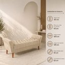 Ver imagem 3 de Recamier 160 cm Reforçada e Confortável para Sala de Estar Bege