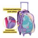 Ver imagem 2 de Kit Mochila Escolar de Rodinhas Holográfica Sereira -seanite