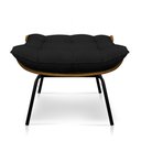 Ver imagem 7 de Poltrona com Puff Costela - Linho Grafite