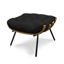 Ver imagem 6 de Poltrona com Puff Costela - Linho Grafite