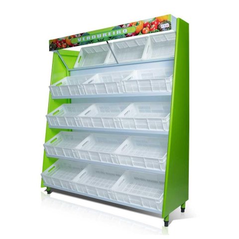 Fruteira Expositora Hortifruti para 12 Caixas (caixas Não Inclusas) Vasca-190 220v - Polar
