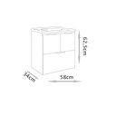 Ver imagem 4 de Gabinete para Banheiro Luiza Suspenso 58cm - Fabribam