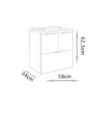Ver imagem 4 de Gabinete para Banheiro Luiza Suspenso 58cm - Fabribam