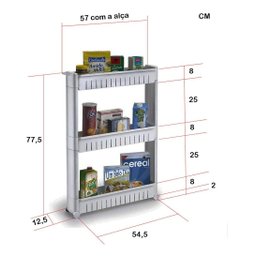 Organizador Multiuso com Rodízio Arthi - 3