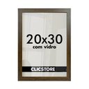 Ver imagem 3 de Kit 3 Porta Retrato 20x30 Decorativo Fotos Apoio Gravata com Vidro Aparador Fotográfico:tabaco