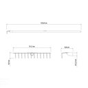 Ver imagem 2 de Ancinho Estampado Com 12 Dentes Tramontina Em Aço Com Cabo De Madeira 120 Cm Tramontina