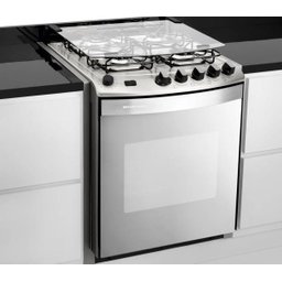 Fogão Brastemp 4 Bocas Embutir Cor Inox com Dupla Chama e Grill - Bys4Gar - 2