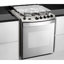 Ver imagem 2 de Fogão Brastemp 4 Bocas Embutir Cor Inox com Dupla Chama e Grill - Bys4Gar