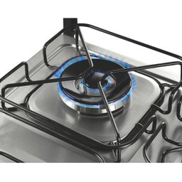 Fogão Brastemp 4 Bocas Embutir Cor Inox com Dupla Chama e Grill - Bys4Gar - 3