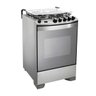 Fogão Brastemp 4 Bocas Cor Inox com Dupla Chama e Grill - Bfs4Gar - 2