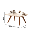 Ver imagem 5 de Mesa Centro Decoração Ambiente Sala Mdf Apoio Moderno:off White