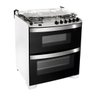 Fogão Brastemp 5 Bocas Duplo Forno Branco com Quadrichama, Timer Digital e Mesa Flat Top - Bfd5Qab - 2