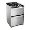 Fogão Brastemp 4 Bocas Cor Inox com Mesa de Vidro e Grill - Bfd4Var - 2
