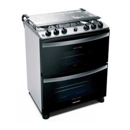 Fogão Brastemp 5 Bocas Duplo Forno Branco com Botões Removíveis e Exclusivo Aro Protetor - Bfd5Ncb - 2 Fogão Brastemp 5 Bocas Duplo Forno Branco com Botões Removíveis e Exclusivo Aro Protetor - Bfd5Ncb - 2
