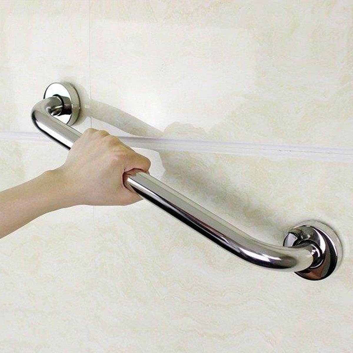 Barra de Apoio 60cm Aço Inox Kit 52 Unidades Suporte Acessibilidade Gestante Banheiro Box Escada Cor - 5