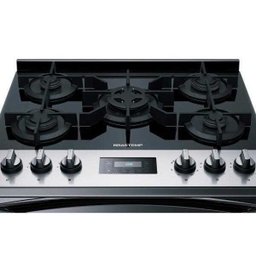 Fogão Brastemp 5 Bocas Duplo Forno Cor Inox com Mesa de Vidro e Touch Timer com Autodesligamento - B - 9