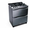 Fogão Brastemp 5 Bocas Duplo Forno Cor Inox com Mesa de Vidro e Touch Timer com Autodesligamento - B - 6