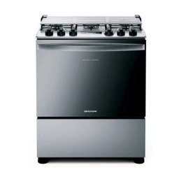 Fogão Brastemp 5 Bocas Cor Inox com Turbo Chama e Touch Timer com Autodesligamento - Bfs5gcr - Bfs5g - 1 Fogão Brastemp 5 Bocas Cor Inox com Turbo Chama e Touch Timer com Autodesligamento - Bfs5gcr - Bfs5g - 1