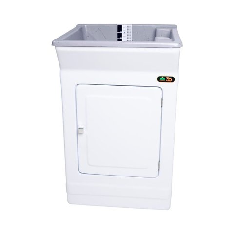 Tanque de Lavar Roupa Fiberblu Berlim 40 Litros Granitado Cinza
