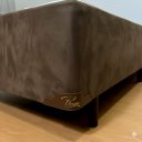 Ver imagem 4 de Base Cama Box Solteiro com Cama Auxiliar Conjugada:suede Marrom/solteiro