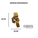 Ver imagem 3 de Decoração Escultura de Parede Luminária Abstrata em Aço Cor Dourado Exclusiva no Brasil Para Sala Q