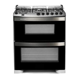 Fogão Brastemp 5 Bocas Duplo Forno Branco com Quadrichama e Timer Digital - Bfd5Qbb - 1