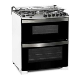 Fogão Brastemp 5 Bocas Duplo Forno Branco com Quadrichama e Timer Digital - Bfd5Qbb - 2