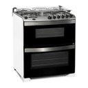 Ver imagem 2 de Fogão Brastemp 5 Bocas Duplo Forno Branco com Quadrichama e Timer Digital - Bfd5Qbb