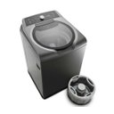 Ver imagem 2 de Máquina de Lavar Brastemp 15kg Double Wash Grafite Metálico com Ciclo Edredom - BWD15A9