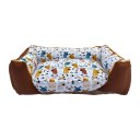 Ver imagem 1 de Caminha para Cachorro Retangular Caramelo 100% Algodão Duz Pets - Espaço e Conforto para Esticar:p