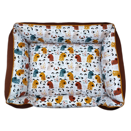 Caminha para Cachorro Retangular Caramelo 100% Algodão Duz Pets - Espaço e Conforto para Esticar:p - 3