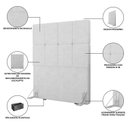 Ver imagem 5 de Cabeceira Solteiro 102cm Design Moderno para Quarto Linea