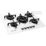 Cooktop 5 Bocas Brastemp Branco com Duplachama e Trempe com Ferro Fundido - Gdk73ab - 2